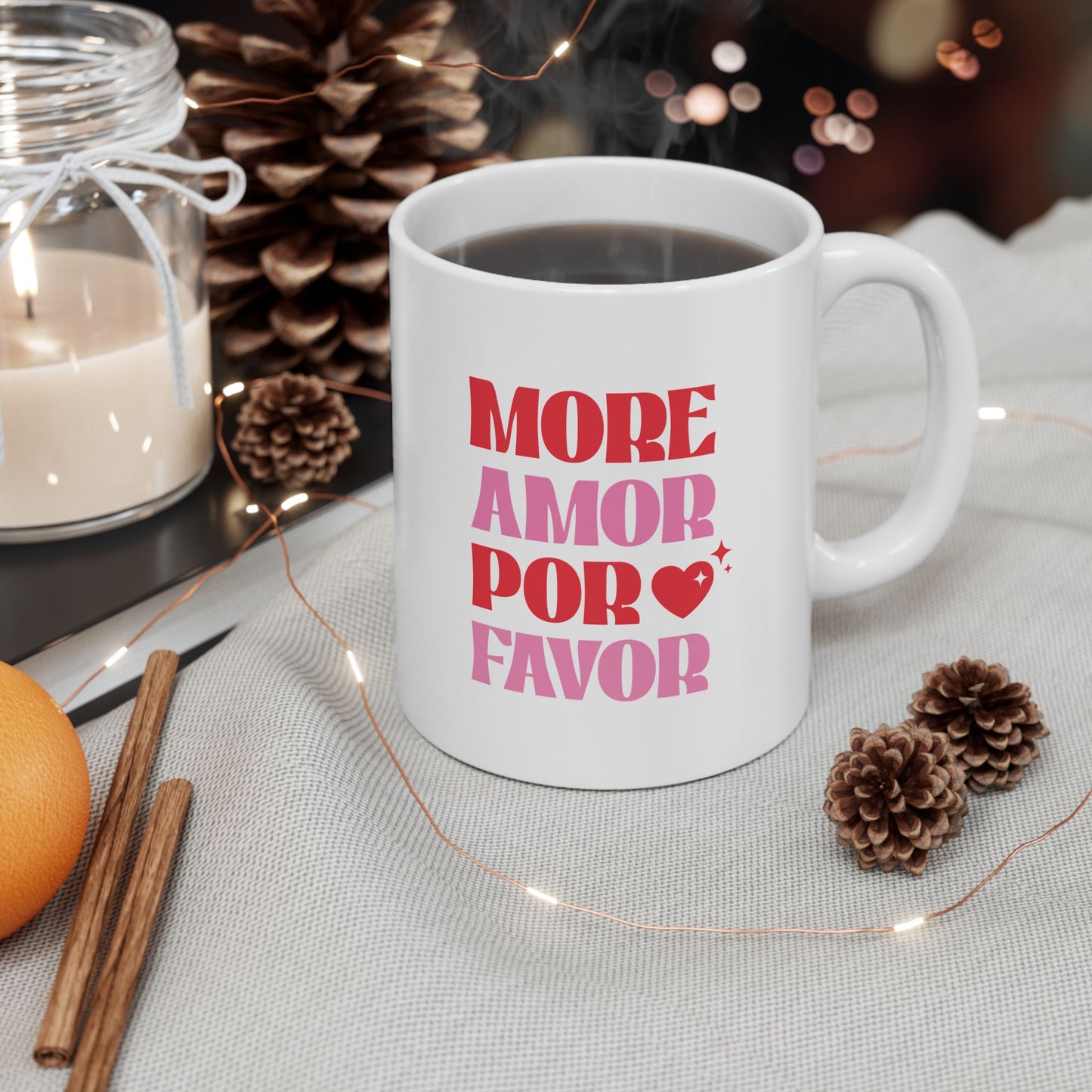 "More Amor Por Favor" Ceramic Mug